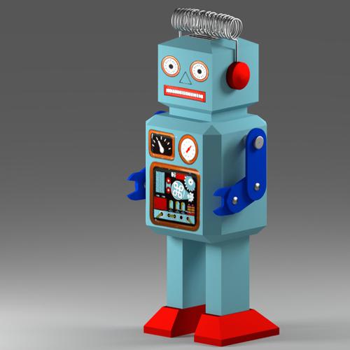 Radar Robot Tin Toy preview image